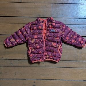 REI Kids Insulated Puffer Jacket in Pink and Coral Print